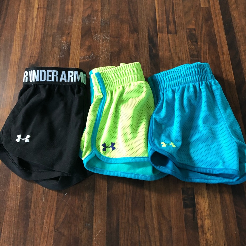 3 Under armor shorts